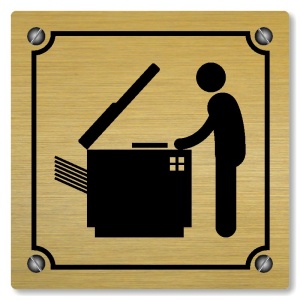 Kopírka, 148x148mm, zlatá, Kansas